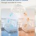 15.7 in. White Small Ceiling Fan with Low Profile Light and Remote, Flush Mount Reversible Dimmable Noiseless Ceiling Fan for Bedroom-6-ErisView