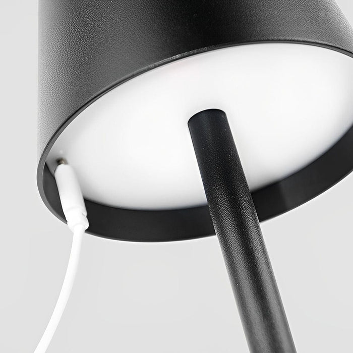 Aluminum Rechargeable Portable Touch-Control Table Lamp LED Stepless Dimming Desk Light