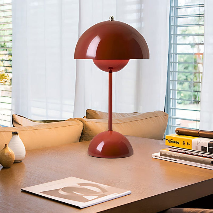Iron Rechargeable Portable Flowerpot VP3 Table Lamp Touch Dimming Flower Bud Bedside Lamp