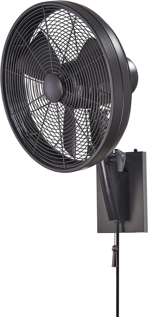 16 in. 3 Blade Ceiling Fan, Indoor Outdoor Wall Mount Ceiling Fan, Black Outdoor Fan-1-ErisView
