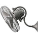 16 in. Outdoor Wall Fan with Remote Control, 3 Metal Blade Fan with Cage, Brushed Nickel Ceiling Fan-1-ErisView