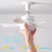 16 in. Socket Fan Light with Remote, Ceiling Fan with Lights, Kitchen Ceiling Fans, Garage Ceiling Fans, Bedroom Ceiling Fans-2-ErisView