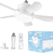 16 in. Socket Fan Light with Remote, Ceiling Fan with Lights, Kitchen Ceiling Fans, Garage Ceiling Fans, Bedroom Ceiling Fans-1-ErisView