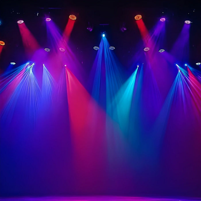 Professional RGB LED Beam Spot Light, Auto Voice Control, Stage/DJ/Party/Event Lighting
