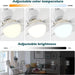 16.5 in. Bedroom Ceiling Fans with Lights, White Screw Ceiling Fans Light with Remote, Dimmable Small Ceiling Fan for Garage Bathroom Bedroom Kitchen -6-ErisView