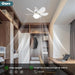16.5 in. Bedroom Ceiling Fans with Lights, White Screw Ceiling Fans Light with Remote, Dimmable Small Ceiling Fan for Garage Bathroom Bedroom Kitchen -7-ErisView