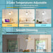 16.5 in. Screw In Small Ceiling Fan with Light for Living Room Bedroom, Dimmable Socket Fan Light with Remote-5-ErisView