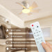 16.5 in. Socket Fan Light with Remote, Dimmable Socket Ceiling Fan for Bedroom Kitchen Living Room Fan-3-ErisView