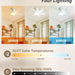 16.5 in. Socket Fan Light with Remote, Dimmable Socket Ceiling Fan for Bedroom Kitchen Living Room Fan-4-ErisView