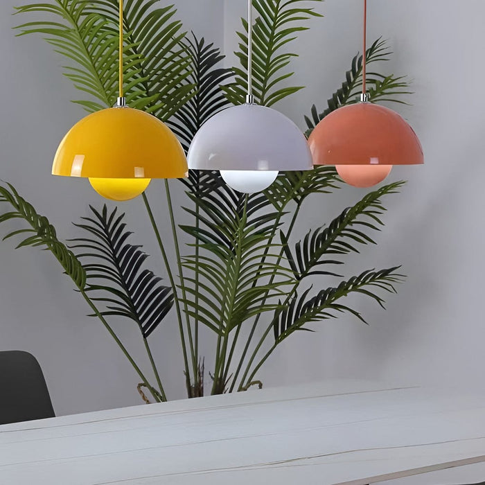 Creative Hemispherical Colorful Metal Nordic Island Light Pendant Lights
