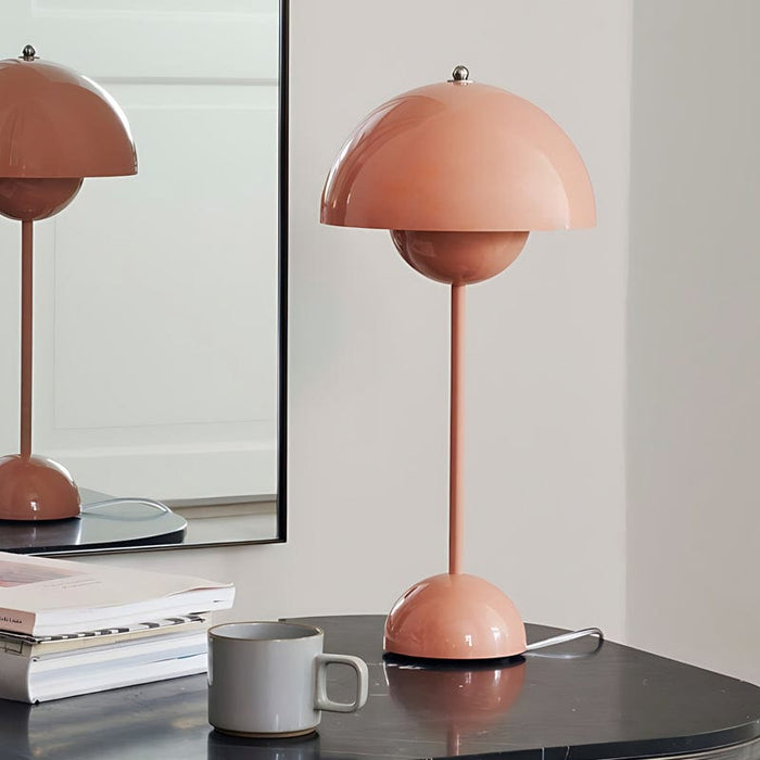 Iron Rechargeable Portable Flowerpot VP3 Table Lamp Touch Dimming Flower Bud Bedside Lamp