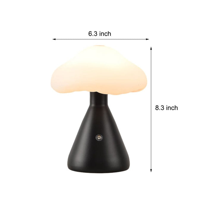 6.3'' Metal Mushroom Table Lamp LED Touch Dimming Bedroom Desk Night Light