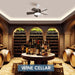 17 in. Small Ceiling Fan, Socket Fan Light and Remote, Bedroom Ceiling Fans, Kitchen Fans with Lights-7-ErisView