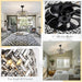 18 in. Black Flush Mount Ceiling Fan for Dining Room Bedroom Kitchen, Modern Caged Ceiling Fan Crystal Fandelier with Light and Remote-4-ErisView