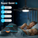 18 in. Black Indoor Outdoor Ceiling Fans with Low Profile Light, Flush Mount Socket Fan with Remote APP Control-4-ErisView