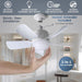 18 in. Ceiling Fan with LED Light and Remote Control, Socket Bedroom Ceiling Fans, Kitchen Fans with Lights, Living Room Fan, Outdoor Fan for Gazebo -3-ErisView
