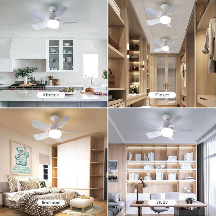 18 in. Ceiling Fan with LED Light and Remote Control, Socket Bedroom Ceiling Fans, Kitchen Fans with Lights, Living Room Fan, Outdoor Fan for Gazebo -6-ErisView