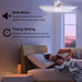 18 in. Ceiling Fan with Light, Screw In Small Remote Control Ceiling Fans, Socket Ceiling Fans -3-ErisView