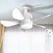 18 in. Ceiling Fan with Light, Screw In Small Remote Control Ceiling Fans, Socket Ceiling Fans -1-ErisView