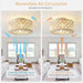 18 in. Crystal Fan Light, Lantern Shaped Industrial Looking Ceiling Fan, Chandelier with Remote Control for Living Room Bedroom Dining Room-3-ErisView