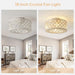 18 in. Crystal Fan Light, Lantern Shaped Industrial Looking Ceiling Fan, Chandelier with Remote Control for Living Room Bedroom Dining Room-4-ErisView