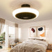 18 in. Enclosed Ceiling Fan, Remote Control Ceiling Fan with Light, Small Caged Low Profile Flush Mount Ceiling Fan for Bedroom Kitchen-5-ErisView