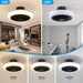 18 in. Enclosed Ceiling Fan, Remote Control Ceiling Fan with Light, Small Caged Low Profile Flush Mount Ceiling Fan for Bedroom Kitchen-7-ErisView