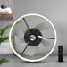 18 in. Flush Mount Low Profile Ceiling Fan with Lights and Remote, Indoor Brown Modern Ceiling Fan Light, 5 Blades Reversible LED Dimmable Ceiling Fan-8-ErisView