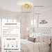 18 in. Gold Ceiling Fan with Lights and Remote Control, Noiseless, Ceiling Fan for Bedroom Living Room Dining Room Nursery Room Kids Room Girl's Room-5-ErisView