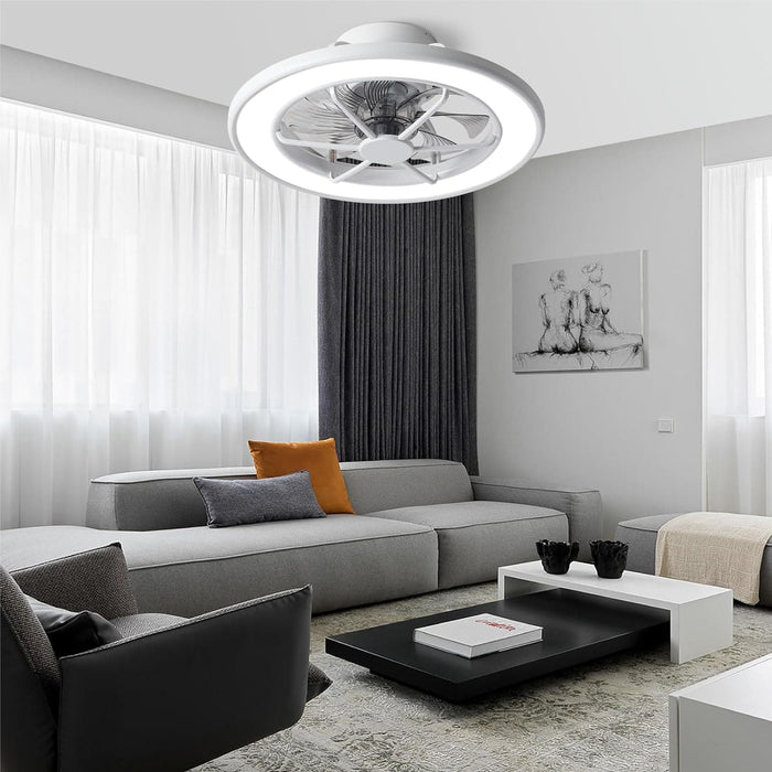 18 in. Smart Ceiling Fan with Alexa Google Assistant APP Control, Ceiling Fan on Low Ceiling with Lights, Dimmable LED RGB Bedroom Ceiling Fans-9-ErisView