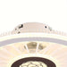 18 in. White Semi-Flush Mount LED Ceiling Fan, Modern Small Bladeless Ceiling Fan Fandelier with for Living Room Kitchen Bedroom-ErisView