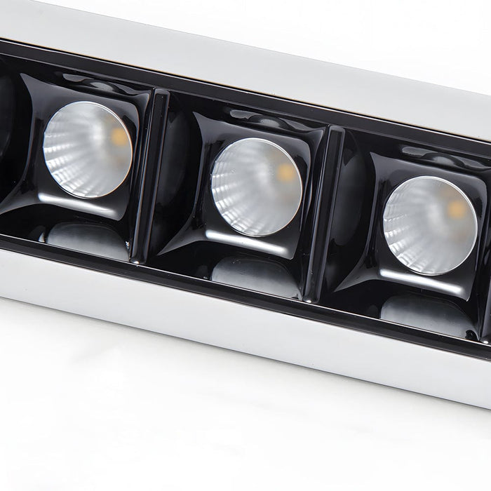 Modern LED Linear Recessed Ceiling Downlight. 1/2/5/10/15-Light