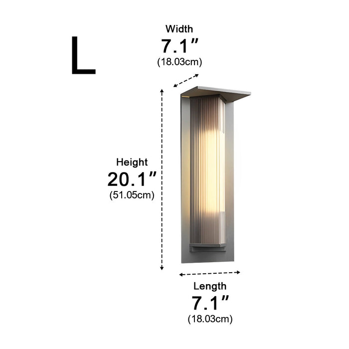 Solar Vintage Outdoor Wall Light Fixture - Classic Design, Energy Efficient / Dusk-to-Dawn Sensor