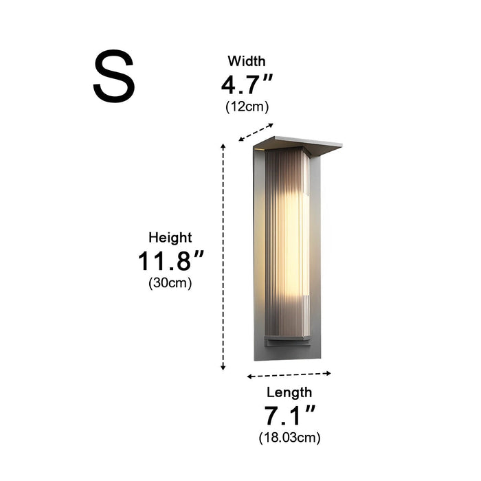 Solar Vintage Outdoor Wall Light Fixture - Classic Design, Energy Efficient / Dusk-to-Dawn Sensor