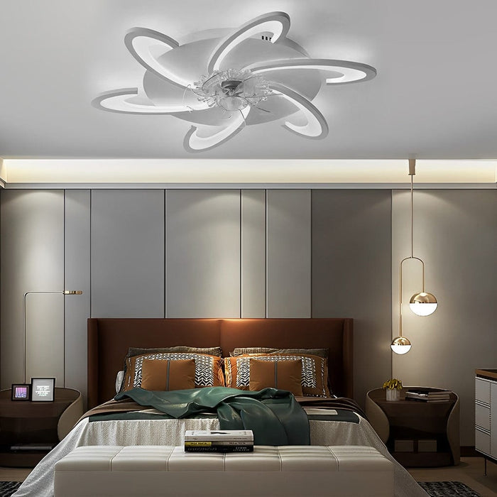 Windmill Shape LED Minimalist Modern Invisible Bladeless Ceiling Fans