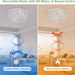19 in. Caged Flush Mount Ceiling Fan for Bedroom Kitchen Living Room, Boho Wood Beads Remote Ceiling Fan with Light-3-ErisView