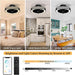 19 in. Enclosed Ceiling Fan with Lights, Flush Mount Bladeless Ceiling Fan and Remote, Low Profile Ceiling Fan for Bedroom Living Room Fan-2-ErisView