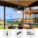 19 in. Vintage Waterproof Outdoor Fans for Pergola, Caged Enclosed Ceiling Fan with Lights, Wet Rated Outdoor Ceiling Fans with Remote for Gazebo Patio-4-ErisView