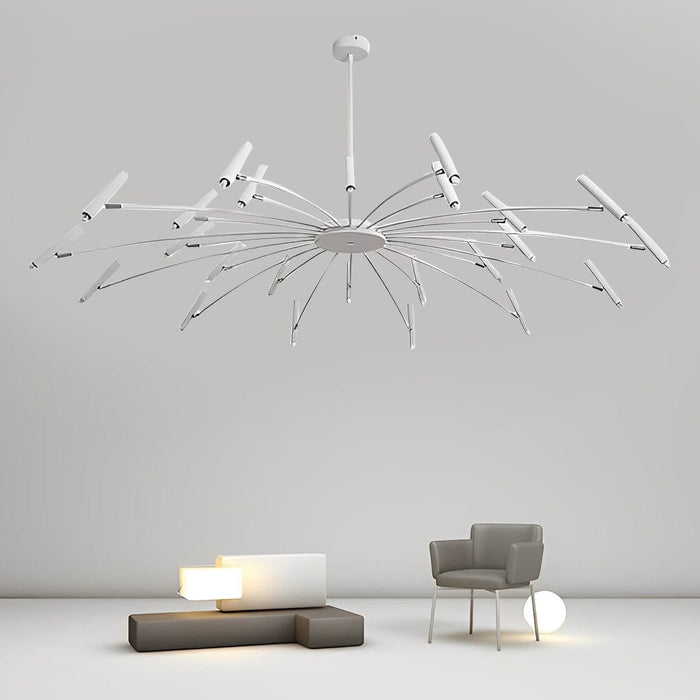 Adjustable Metal DIY Three Step Dimming LED Minimalist Chandelier