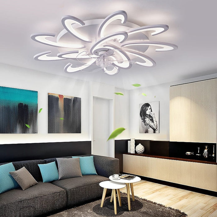 Windmill Shape LED Minimalist Modern Invisible Bladeless Ceiling Fans