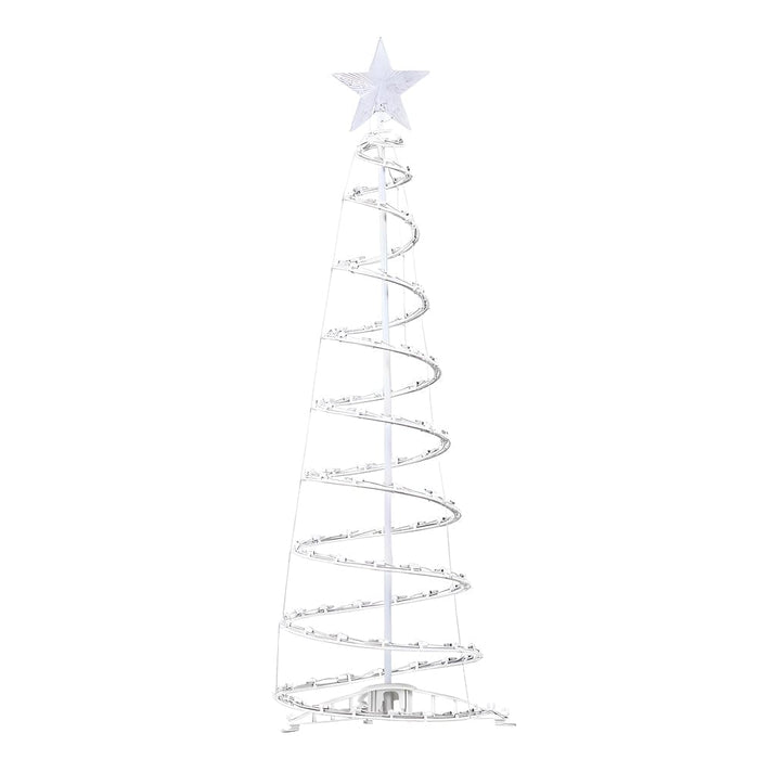 Spiral String Lights LED Artificial Christmas Trees Ornaments Floor Lamp