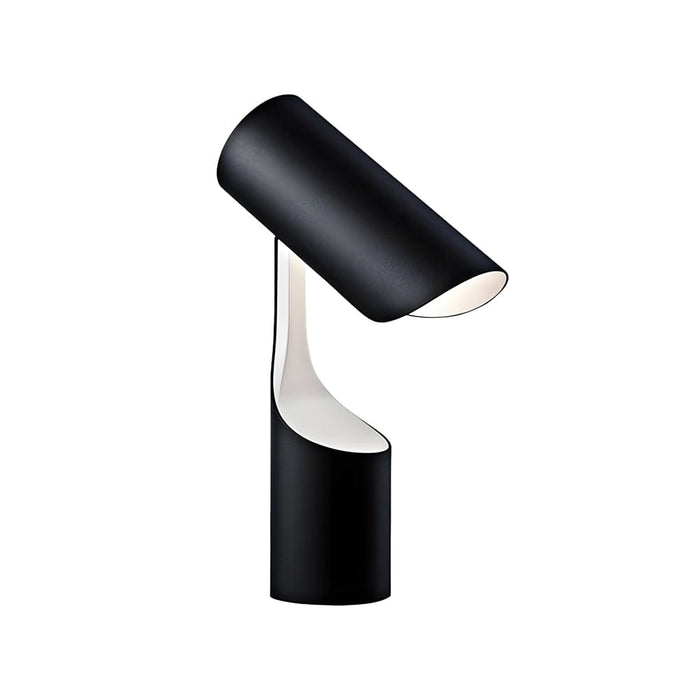 Nordic Black Adjustable LED Table Lamp Cylinder Metal Desk Night Light