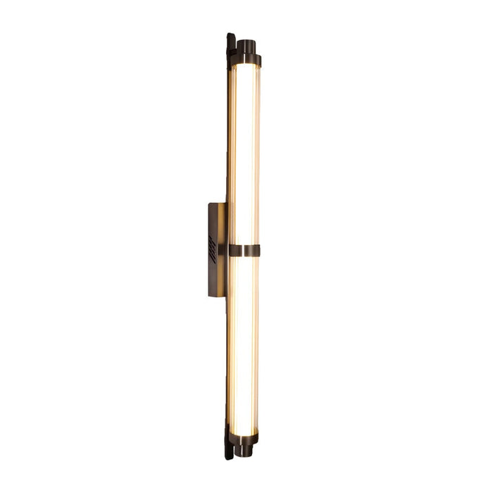 Modern Long Acrylic Tube LED Metallic Indoor Sconce Wall Lamp. 27.55''/35.43