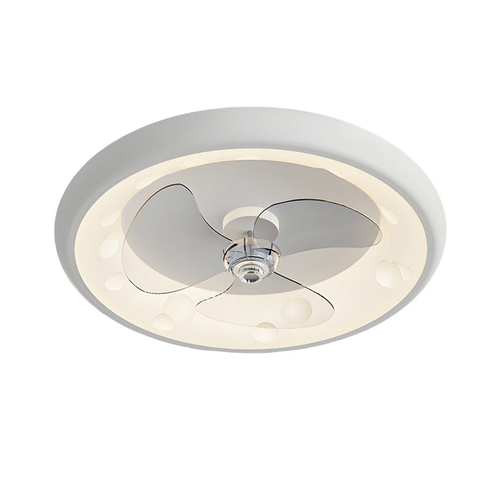 Remote Controlled Modern 4-Speed LED Ceiling Fan Lamp. 3 Blades
