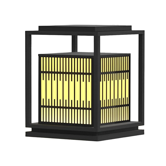 Square Vintage Design LED Waterproof Traditional Outdoor Pillar Lights