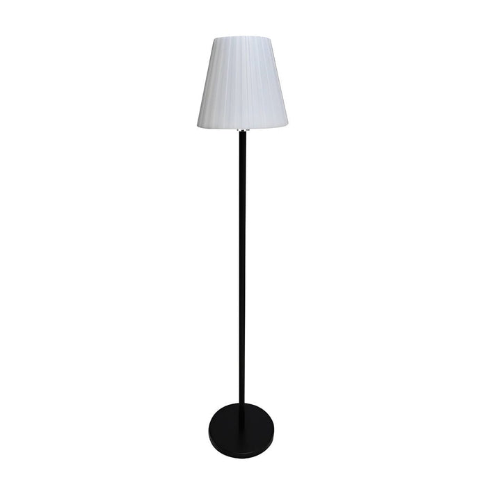 60'' Waterproof Minimalist Intelligent LED Solar Floor Lamp with Remote Outdoor Cone Standing Light