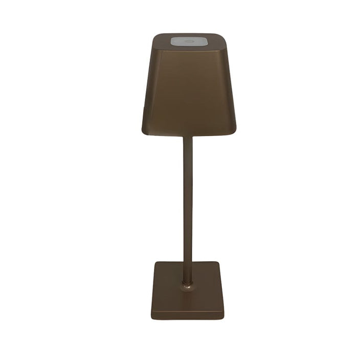Square Portable Type C Rechargeable Integrated LED Table Lamp Touch-dimming Reading Light