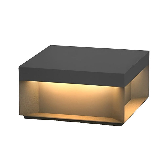 Square Stainless Steel LED Waterproof Modern Solar Fence Post Lights
