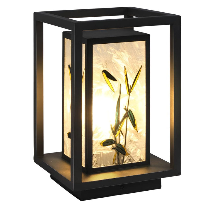 Landscape Pattern LED Waterproof Modern Solar Path Lights Deck Post Lights