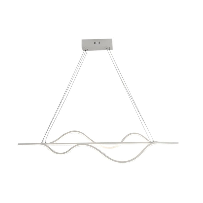40'' Sleek Wave Modern Pendant Light with Dimmable LED